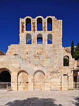 The Odeon of Herodes Atticus in Athens, Greece