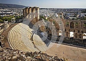 Odeon of Herodes Atticus in Athens. Greece