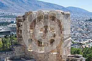 Odeon of Herodes Atticus, commonly known as "Herodeion". Athens, Greece