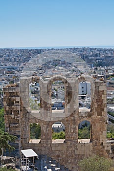 Odeon of Herodes Atticus, commonly known as "Herodeion". Athens, Greece