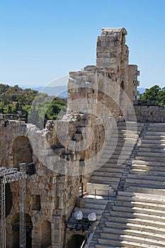Odeon of Herodes Atticus, commonly known as "Herodeion". Athens, Greece