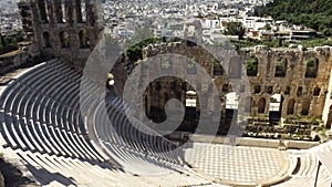 The Odeon Theater of Herodes Atticus, Acropolis, Athens.