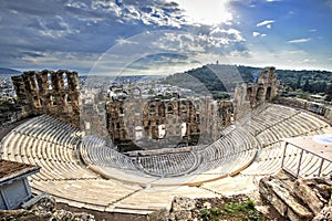 Odeon Theatre in Athens, Greece photo