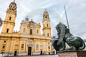 Odeonsplatz in Munich, Bavaria, Germany