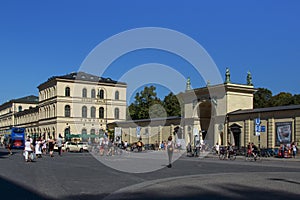 Odeonsplatz in Munich, Germany, 2015
