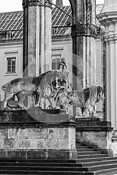 Odeonsplatz in Munich, Bavaria, Germany photo