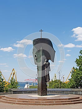 Odessa. Monument To the lost seamen and the ships photo