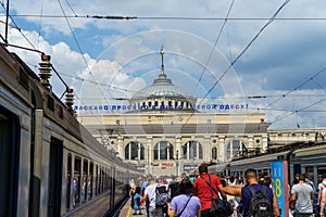 Odessa, Ukraine, July 07, 2021 - Odessa main railway station