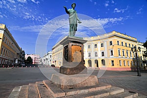 Odessa, Ukraine. Statue of Duke Richelieu