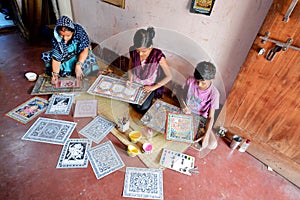 Odia art at odisha village india.