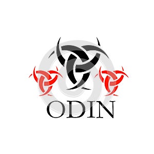 Odin- The graphic is a symbol of the horns of Odin