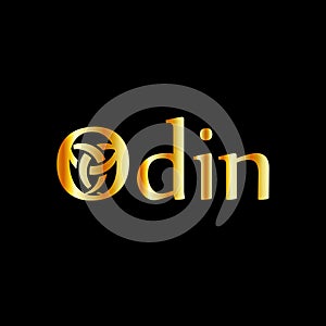 Odin- The graphic is a symbol of the horns of Odin