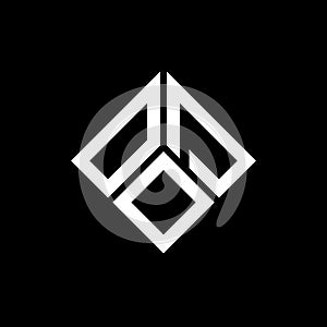 ODO letter logo design on black background. ODO creative initials letter logo concept. ODO letter design photo