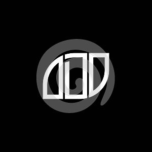 ODO letter logo design on BLACK background. ODO creative initials letter logo concept. ODO letter design.ODO letter logo design on photo