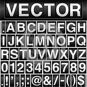 Odometer Alphabet and Numbers