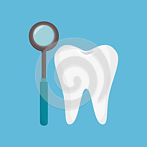 Odontology tooth tool icon