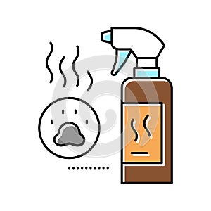 odor neutralizer color icon vector illustration