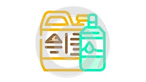 odor neutralizer compost color icon animation