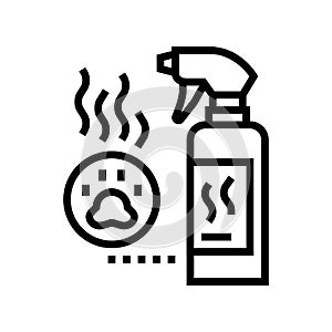 odor neutralizer line icon vector illustration photo