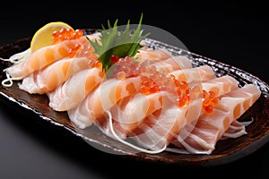 Odorous Raw fish fillet. Generate Ai photo