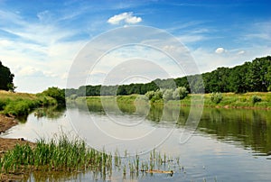 Odra river in Poland