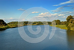 Odra river in Poland