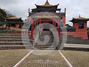 The Odsal Ling Temple is an authentic example of Tibetan architecture.