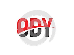 ODY Letter Initial Logo Design Vector Illustration