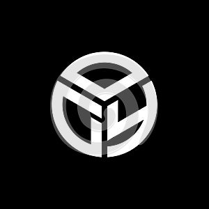 ODY letter logo design on black background. ODY creative initials letter logo concept. ODY letter design