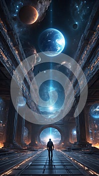 Odyssey Beyond Boundaries: Navigating DataEclipse Quantum. AI generate