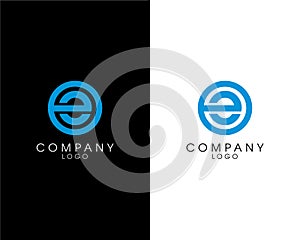 OE, EO Initial letter logotype company name design. vector logo for business and company identity