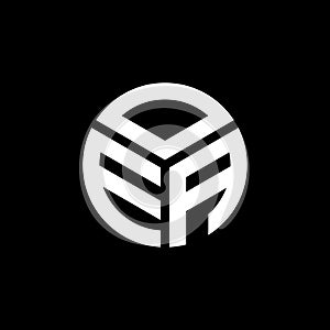 OEA letter logo design on black background. OEA creative initials letter logo concept. OEA letter design