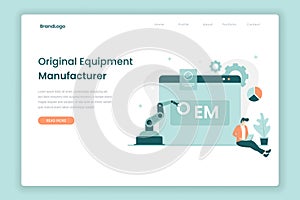 OEM landing page concept