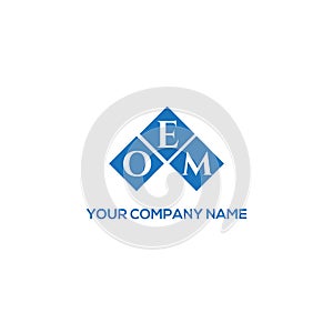 OEM letter logo design on BLACK background. OEM creative initials letter logo concept. OEM letter design.OEM letter logo design on