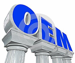 OEM Letters Stone Columns Original Equipment Manufacturer Parts