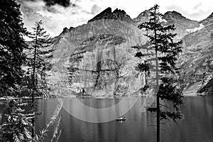 Oeschinen Lake (Oeschinensee) in Kandersteg