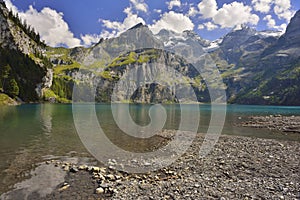 Oeschinensee from Kandersteg. Switzerland