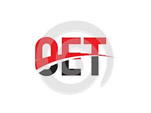 OET Letter Initial Logo Design Vector Illustration