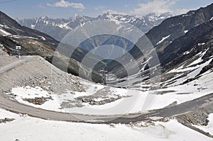Oetztal Valley with alpine road, Austria