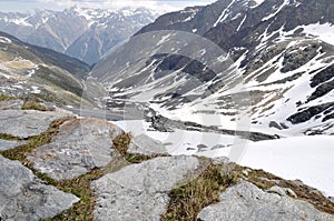 Oetztal Valley with alpine road, Austria