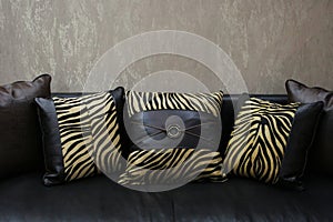 Ofa with print cushions photo