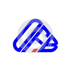 OFB letter logo creative design with vector graphic, OFB logo