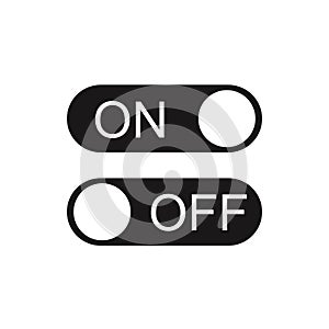 On Off button icon. Stock vector