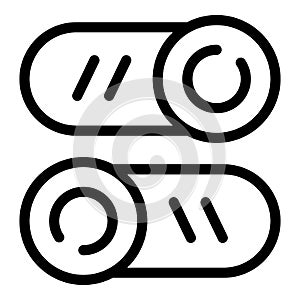 On off buttons icon, outline style