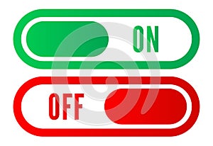 on off buttons illustration vector download