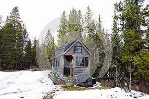 Off grid tiny house in the mountains