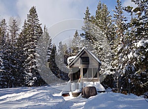 Off grid tiny house in the mountains