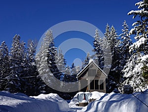 Off grid tiny house in the mountains