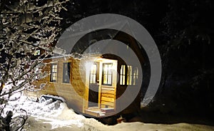 Off grid tiny house in the mountains