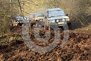 Off-road 4x4 lifestyle and hobby. Blur motion.